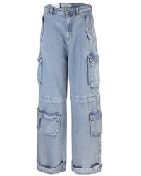 ICON DENIM - Weite bein niedrige taille jeans - Lyst