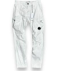 C.P. Company - Weiße cargo hose regular fit - Lyst