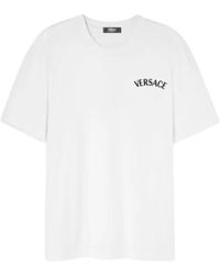 Versace - Tops ,Wit ,Witte T-Shirts En Polos - Lyst