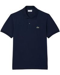 Lacoste - Blaues Poloshirt Leichter Klassischer Stil - Lyst