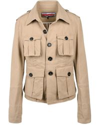 DSquared² - Jassen ,Bruin ,Katoen Ranger Jacket - Lyst
