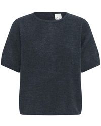 Ichi - Truien & Vesten ,Grijs ,Ihluls O-Neck Pullover - Lyst