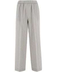 Le Tricot Perugia - Trousers > wide trousers - Lyst