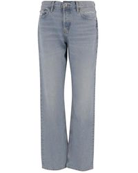 RE/DONE - Easy Rechte Jeans - Lyst