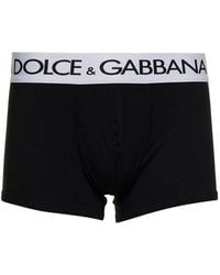 Dolce & Gabbana - Two-Way-Stretch Cotton Jersey Long-Leg Boxers - Lyst