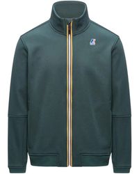 K-Way - Hoodies & Sweatvesten ,Groen ,Katoen Pepin Brushed Pc - Lyst