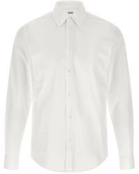 Burberry - Overhemden ,Wit ,Katoen Sam Cotton Poplin Shirt - Lyst