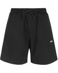 MSGM - Basic logo bedruckte sweat shorts - Lyst