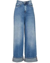 ICON DENIM - Jeans clásicos de mezclilla con dobladillo - Lyst