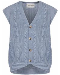 Amaranto - V-Hals Sweaters Met Knoopsluiting - Lyst