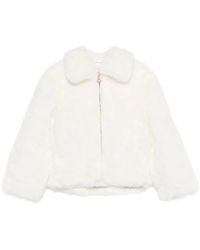 CASABLANCA - Zip-Up Jas Van Imitatiebont - Lyst