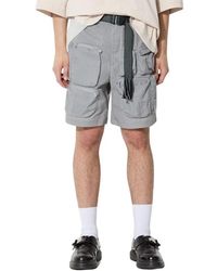 A.A.Spectrum光谱 - Korte Broeken ,Grijs ,Nylon Wadrian Shorts - Lyst