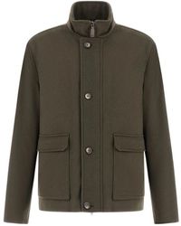 Herno - Jassen ,Groen ,Katoen Field Jacket - Lyst