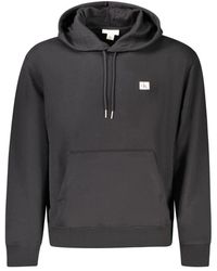 Calvin Klein - Zwarte Katoenen Sweater Hoodie - Lyst
