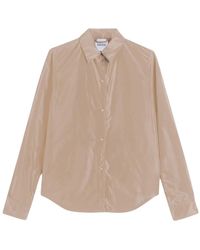 Aspesi - Overhemden ,Polyester Ongevoerde Shirtjas Van Technisch Polyester - Lyst