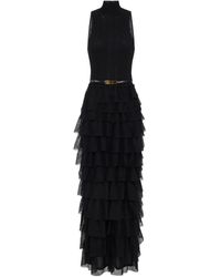 Elisabetta Franchi - Robes Noir - Lyst