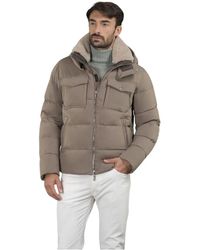 Moorer - Jassen ,Bruin ,Leer Alarick-Kn Jacket - Lyst