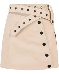 The Mannei - Korte Leren Rok - Lyst