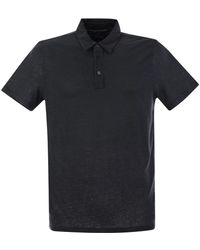 Majestic Filatures - Majestic linen short sleeved polo shirt - Lyst