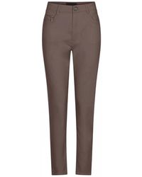 Cro - Broeken ,Bruin ,Taupe Klassieke Broek 6009/440 Suzanne Model - Lyst