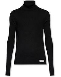 Balmain - Rollkragenpullover in Merinowolle - Lyst
