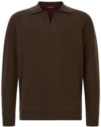BOGGI - Gestricktes Poloshirt Aus Wolle Und Kaschmir - Lyst