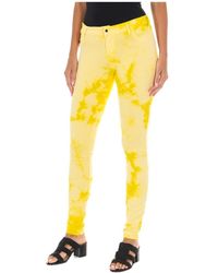 Met - Broeken ,Geel ,Katoen Slim Fit Trainingsbroeken - Lyst