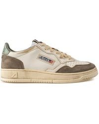 Autry - Vintage weiße sneaker mit grünen akzenten - Lyst