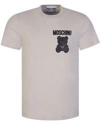 Moschino - Graue t-shirts und polos - Lyst