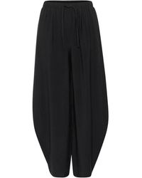 Gestuz - Schwarze Lockere Hose Mit Elastischem Bund - Lyst