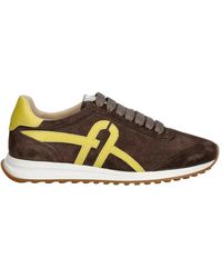 Furla - Schoenen ,Bruin ,Leer Retro Sneaker - Lyst
