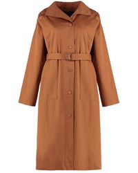 Yves Salomon - Single-Breasted Coats - Lyst