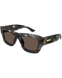 Bottega Veneta - Accessoires ,Zwart ,Stijlvolle Zonnebril Voor Jouw Look - Lyst