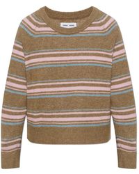 Samsøe & Samsøe - Truien & Vesten ,Bruin ,Wol Nor O-N Short - Lyst