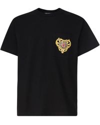 Versace - Schwarze t-shirts und polos - Lyst