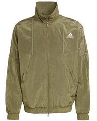 adidas - Fitness ,Groen ,Polyester Equipment Track Top - Lyst