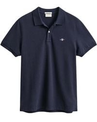 GANT - Regular Fit Shield Piqué Poloshirt - Lyst