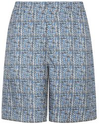 Fendi - Gedrukte Zijden Shorts - Lyst