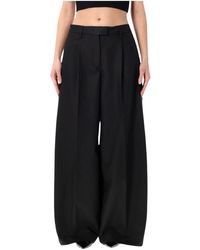 Thelatest - Broeken ,Zwart ,Katoen Deva Tailored Pants - Lyst