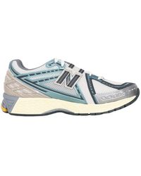 New Balance - Mesh sneakers in grau und blau - Lyst