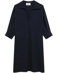 Alpha Studio - Korte Poloshirt Jurk - Lyst
