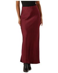 Bruuns Bazaar - Rokken ,Rood ,Polyester Acacia Joanelle Rok - Lyst