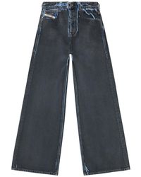 DIESEL - Vintage wide leg jeans - Lyst