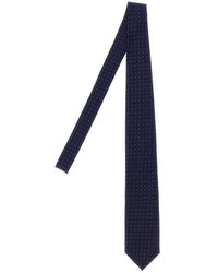 Tom Ford - Accessoires ,Blauw ,Satijn Micro Polka Dot Tie - Lyst