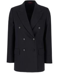 Gucci - Double-Breasted Wollen Jas - Lyst