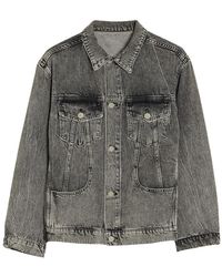 Holzweiler - Jassen ,Grijs ,Denim Moderne Denimjack Met Klassieke Uitstraling - Lyst