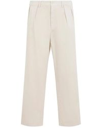 Prada - Broeken ,Wit ,Wide Broeken - Lyst