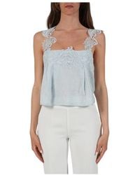 Maurizio Mykonos - Sleeveless Tops - Lyst