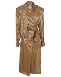 Saint Laurent - Jassen ,Nylon Lavallière Trenchcoat - Lyst