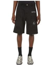 Lourdes - Logo Print Cargo Shorts - Lyst